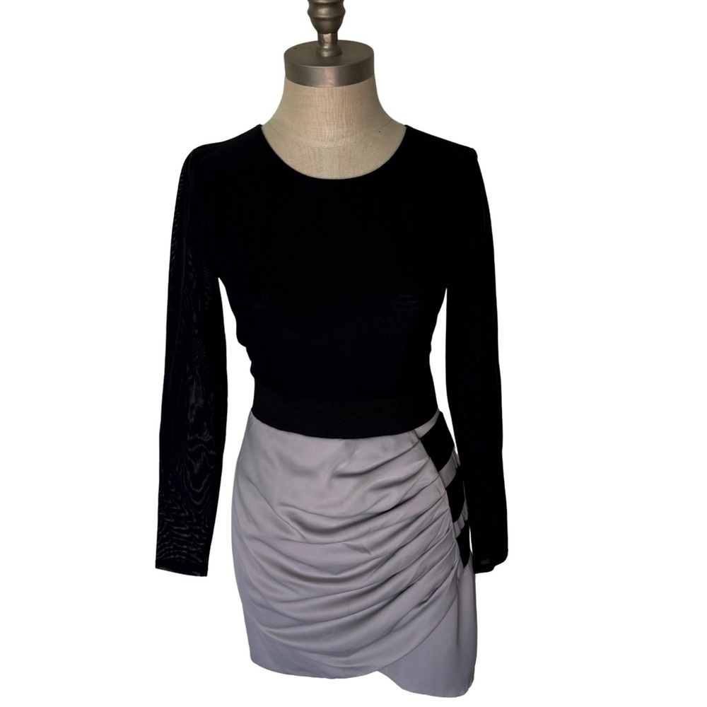 Edgy Black and Gray Women's Dress